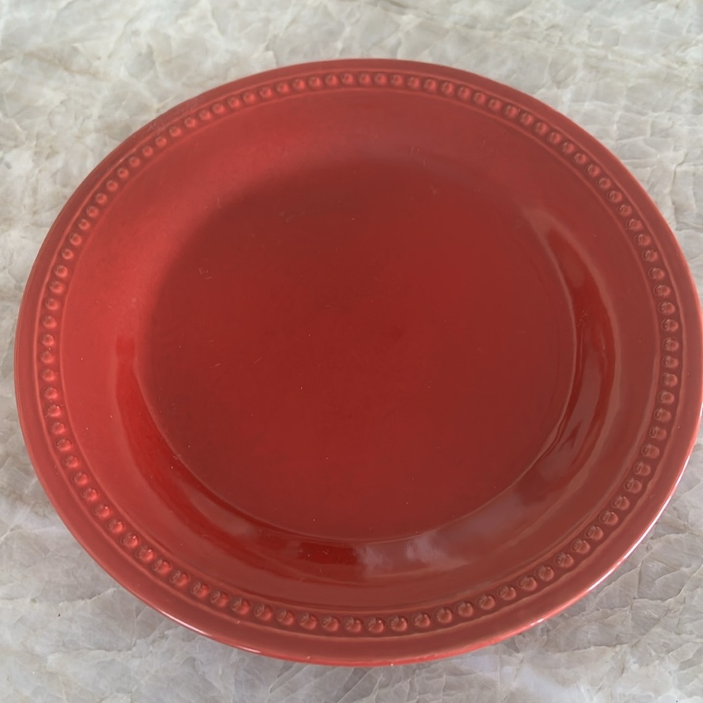 Pier 1 8.5" Salad Plates Spice Route Paprika NWT Retired Set of 2 - Picture 2 of 7